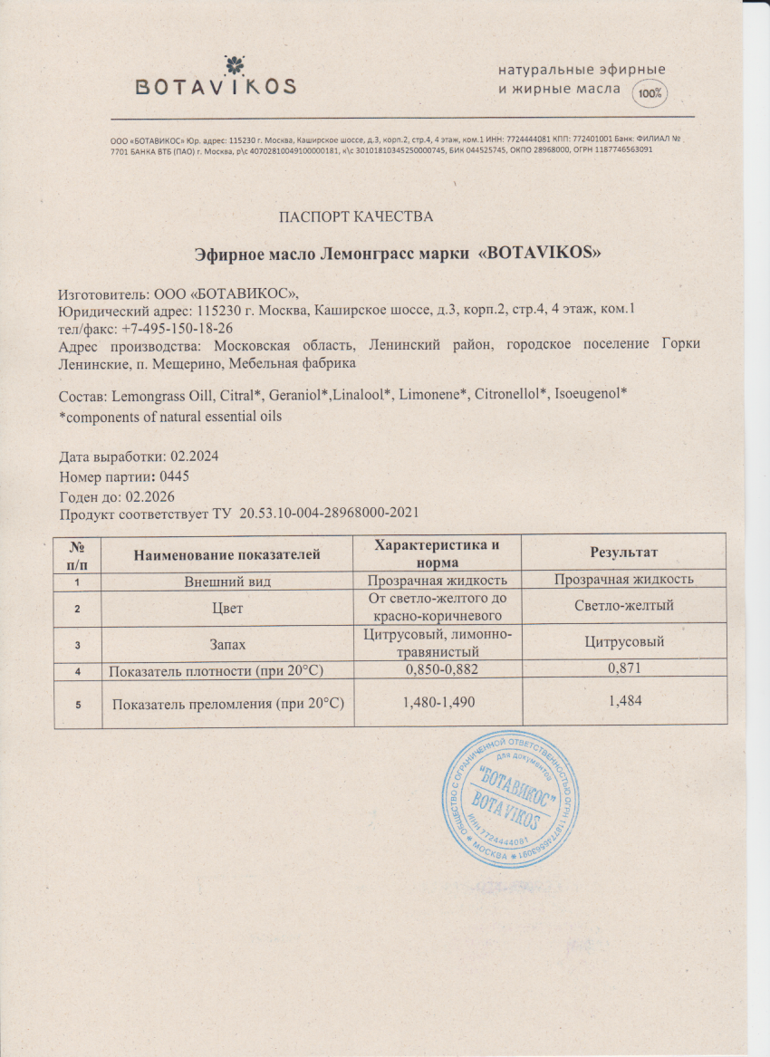 Паспорт №022024